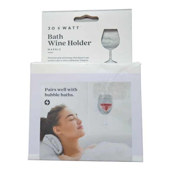 30 Watt Bath Wine Holder Marble - NEW - Picture 1 of 6